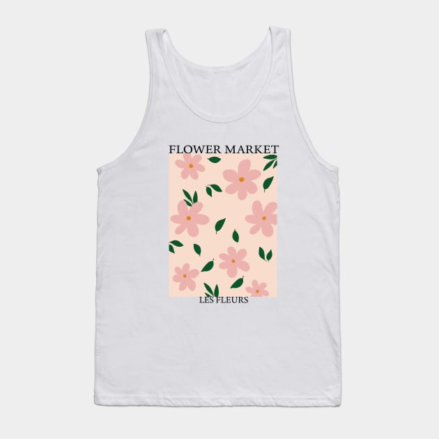 Abstract Flower Market Illustration 11 Tank Top by gusstvaraonica